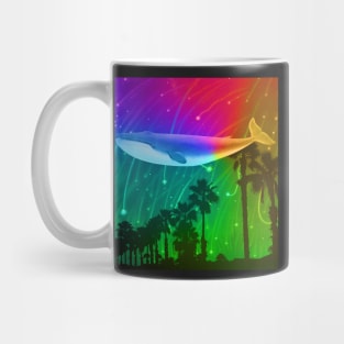 Gay Pride Space Whale Mug